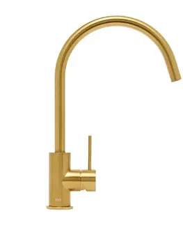 Kuchynské drezy SAT Drezová batéria SAT Aurum s otočným ramienkom brúsená zlatá SATBAUR280BG SATBAUR280BG