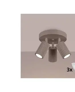 Svietidlá BRILAGI - LED bodové svietidlo CRESTO 3xGU10/10W/230V taupe BR.1768