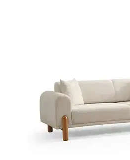 Pohovky a gauče Trojmiestna rozkladacia pohovka Lyke 3 Seater - Cream