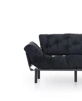 Pohovky a gauče Trojmiestna rozkladacia pohovka Nitta Triple - Black