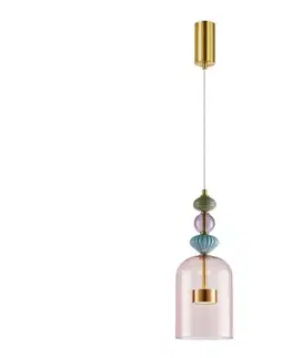 Svietidlá  LED Luster na lanku ARTE LED/12W/230V pr. 16 cm mosadz ML0357