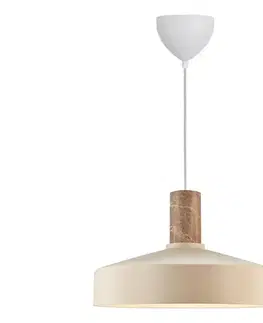 Svietidlá Nordlux - Luster na lanku ELVAS 1xE27/60W/230V pr. 37,5 cm béžová 2512013009