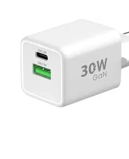 Predlžovacie káble Winner Group - Rychlonabíjací adaptér 2xUSB PD 30W + USB kábel USB-C / USB-C 1m WINSITGAN30W
