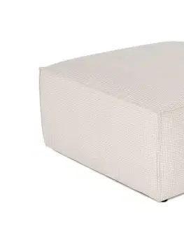 Taburety a podnožky Puf Lora Pouffe - White