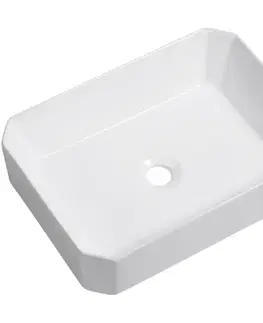 Umývadlá CERANO - Umývadlo keramické Liberto - na dosku - biela lesklá - 50x36,5 CER-477002