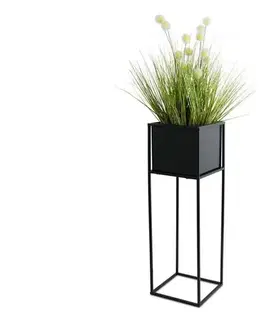 Stojany na kvetiny HowHomely Stojan na kvety 70x24 cm čierna 10-1590/70/