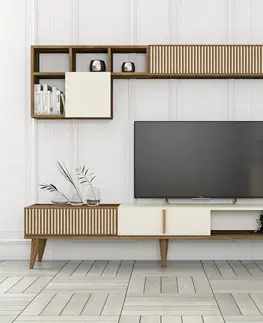Konferenčné stolíky Televízna stena Milen Walnut and Cream