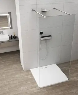 Sprchové dvere POLYSAN - ESCA CHROME jednodielna sprchová zástena do priestoru, číre sklo, 1100  ES1011-05