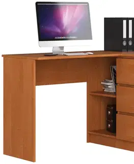 Písacie stoly Moderný písací stôl HERRA124P, jelša