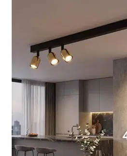 Svietidlá  LED bodové svietidlo TOP 4xGU10/10W/230V čierna/zlatá 6314