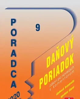 Dane, účtovníctvo Poradca 9 2020 - Daňový poriadok (s komentárom, po novelách) - Daniela Ivanaková