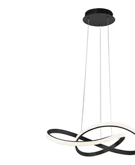 Svietidlá Leuchten Direkt 15402-18-LED Stmievateľný luster na lanku MARIA LED/25W/230V čierna 15402-18