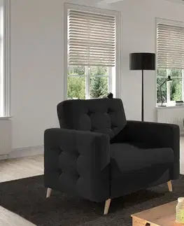 Kreslá NABBI Aveza 1F kreslo čierna