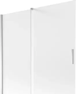 Sprchové dvere MEXEN/S - Velar dvojkrídlová posuvná vaňová zástena 160 x 150, dekor, chróm 896-160-000-31-01