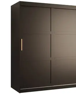 Šatníkové skrine Skriňa Amiro 1 150 čierny/čierny