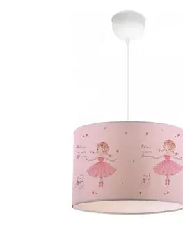 Svietidlá  Detský luster CANDY 1xE27/40W/230V ružový 780SGN4670