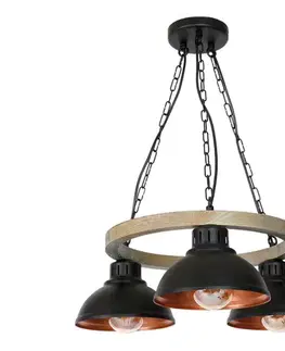 Svietidlá  Luster na reťazi HAKON 3xE27/60W/230V 3084
