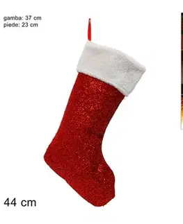 Vianočné dekorácie MAKRO - Ponožka vianočná 44cm