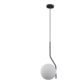 Svietidlá  PND-3300-1-BK - Luster na lanku CARIMI 1xE27/5W/230V čierna PND-3300-1-BK