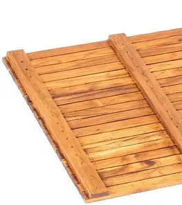 Príslušenstvo z teaku DEOKORK Teakový rošt PIANO 160 × 90 × 3 cm