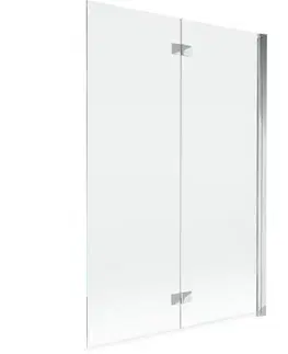 Sprchové dvere MEXEN - MIST vaňová zástena 120x150 cm 6mm 2-s, chróm, číra, pravá 8A9-120-002-01-00-P