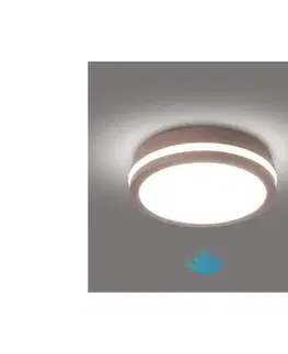 LED osvetlenie Brilagi -LED Vonkajšie svietidlo so senzorom BENE LED/18W/230V priemer 21,5 cm hnedé IP54 BRI732