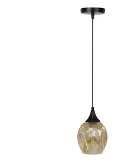Svietidlá  Luster na lanku ASPA 1xE27/40W/230V čierna 31-00583