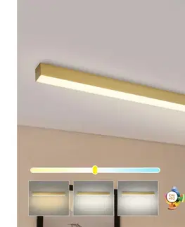 Svietidlá BRILAGI - LED kúpeľňové stropné svietidlo SLEEKLINE LED/40W/230V zlaté IP44 BRI474