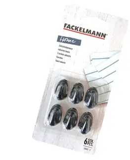 Vešiaky a háčiky na stenu Samolepiace háčiky 2,5cm black 20503