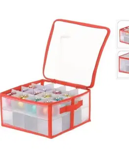 Vianočné ozdoby Kinekus Box úložný na vianočné dekorácie, na 32ks, 34x34x17 cm