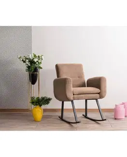 Kreslá Hojdacie kreslo Kono - Light Brown
