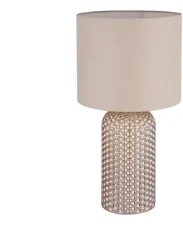 Lampy Globo 21735CH - Stolná lampa SOFIA 1xE27/60W/230V béžová 21735CH