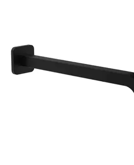 Kúpeľňové batérie OMNIRES - Nástenné sprchové rameno, 35 cm čierna mat /BLM/ RA15BL