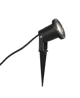 LED reflektory a svietidlá s bodcom do zeme Moderný inteligentný reflektor čierny s káblom a zástrčkou 200 cm vrátane WiFi GU10 IP65 - Basic
