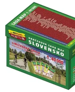 Slovensko a Česká republika Dárková sada map Slovensko 1:40.000