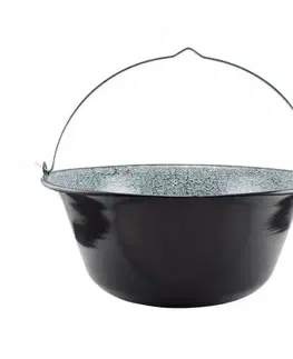 Outdoorové kotlíky Kinekus Kotol na guľáš smaltovaný, závesný, objem 25L, priemer 47cm
