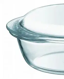 Pekáče a zapekacie misy PYREX Misa zapekacia okrúhla s pokrievkou, 27x23x11cm, 2,3L+0,7L, sklo číre PYREX KLC