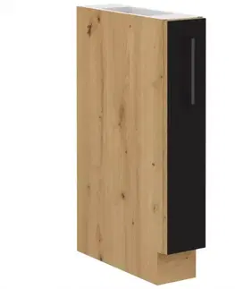 Kuchynské skrinky stojace Skrinka do kuchyne Modena  15d cargo bb čierny/dub artisan