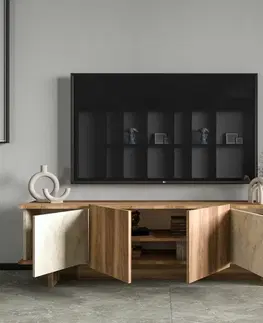 Konferenčné stolíky Televízny stolík Diana Travertine and Walnut