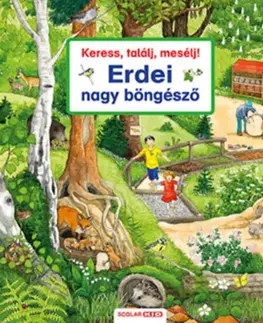 Leporelá, krabičky, puzzle knihy Keress, találj, mesélj! - Erdei nagy böngésző - Susanne Gernhäuser