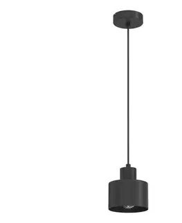 Svietidlá  Luster na lanku PARKLA 1xE27/15W/230V čierny 8776
