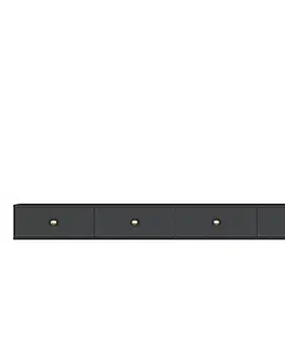 TV stolíky TV stolík Zuzu Double - Anthracite