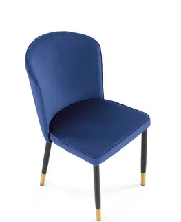 Jedálenské stoličky HALMAR K446 jedálenská stolička granátová / čierna
