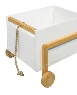 Komody do detskej izby Úložný box vozík Victor biely