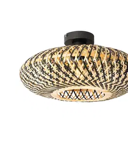 Stropné osvetlenie Orientálne stropné svietidlo čierny bambus 40 cm - Ostrava