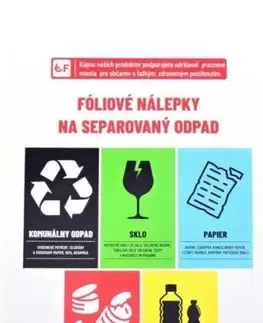 Samolepky na stenu Kinekus Samolepka na koše na separovaný odpad 5ks
