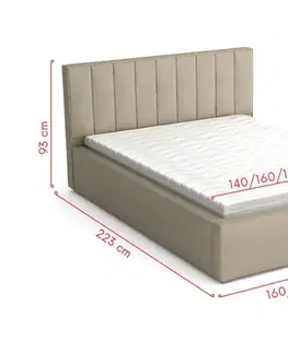 Manželské postele DALIO 180x200 manželská posteľ, Victoria 14 868