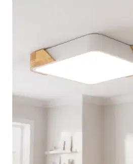 Svietidlá BRILAGI - LED Stropné svietidlo PILANA LED/24W/230V dub/biela 32x32 cm WO800-OEM27-30