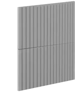 Kuchynské skrinky Čelo skrinky Luxeo F14-D60S2_D60S2+1_D60IN-AX ryfla grey