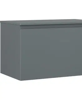 Kúpeľňový nábytok MEXEN/S - Orio kúpeľňová skrinka pod umývadlo 80 cm s doskou, 1 šuplík, grafit mat 91A10-08047-1-BFC66